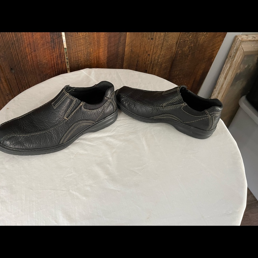 Clarks collections Black slip on mens size 9.5 loafer - Picture 5 of 8